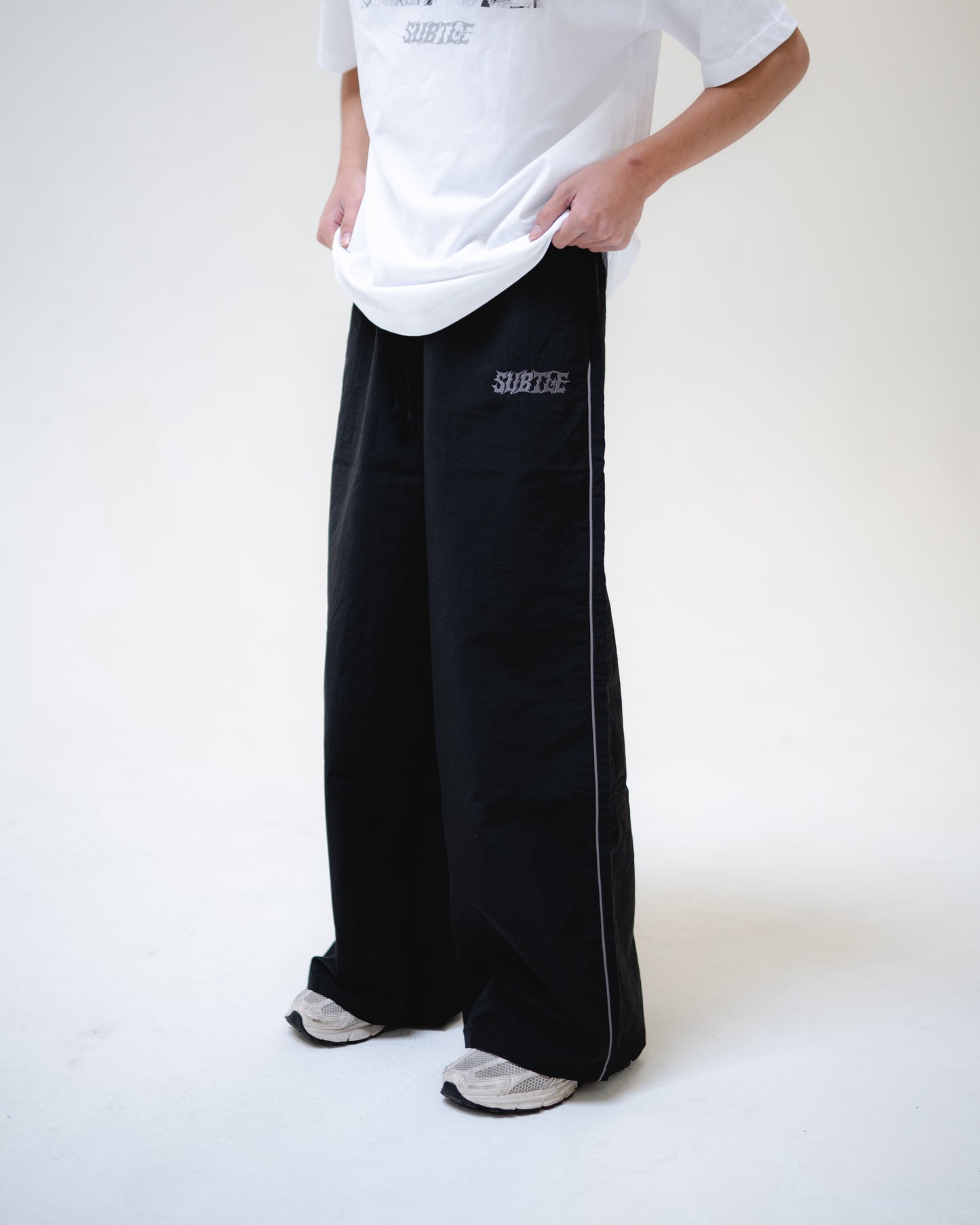 Black Starflame Track Pants