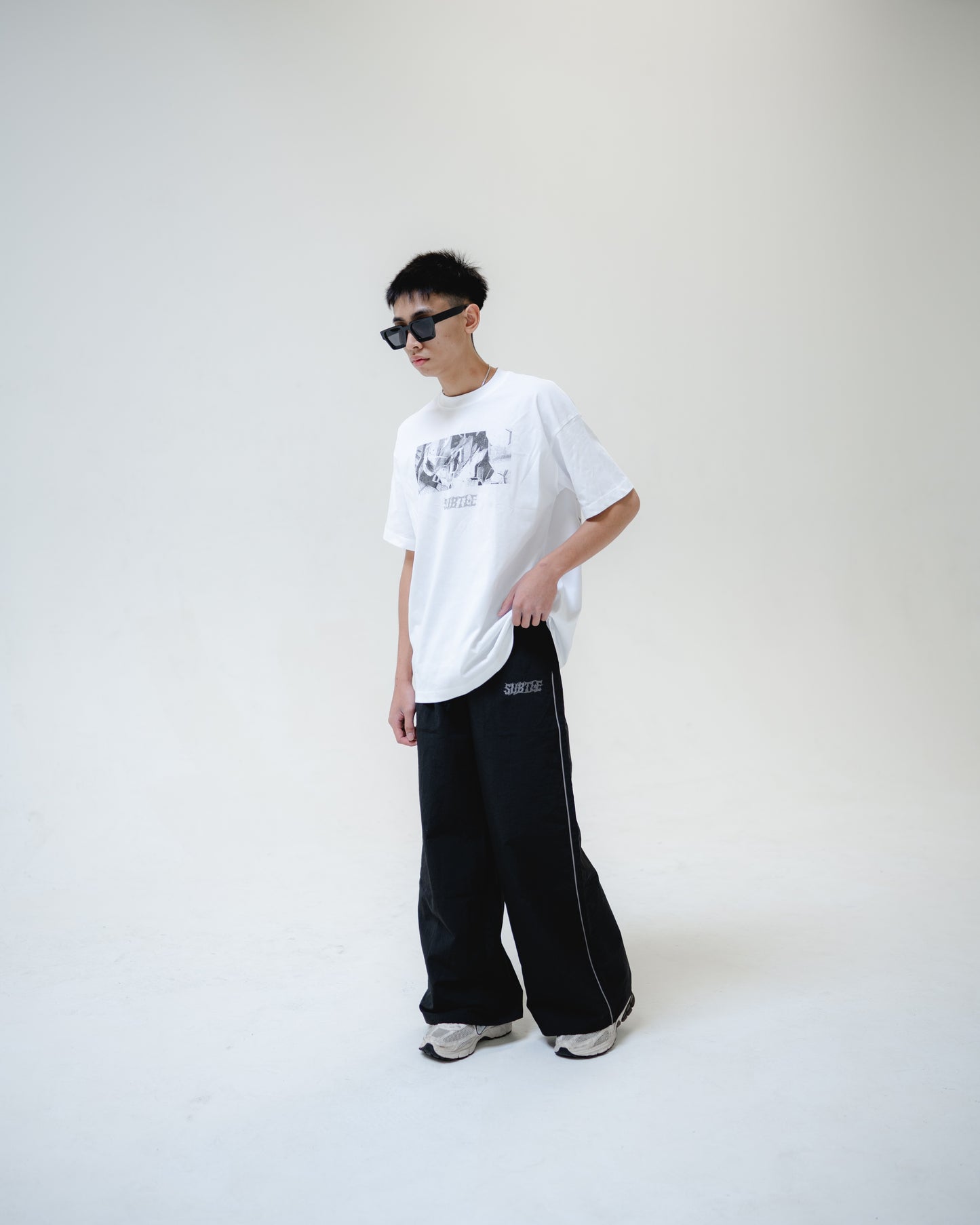 Black Starflame Track Pants