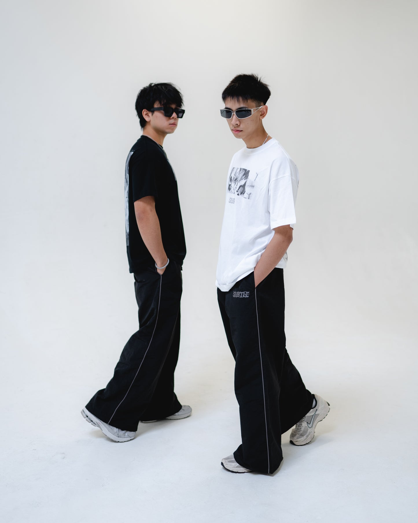 Black Starflame Track Pants