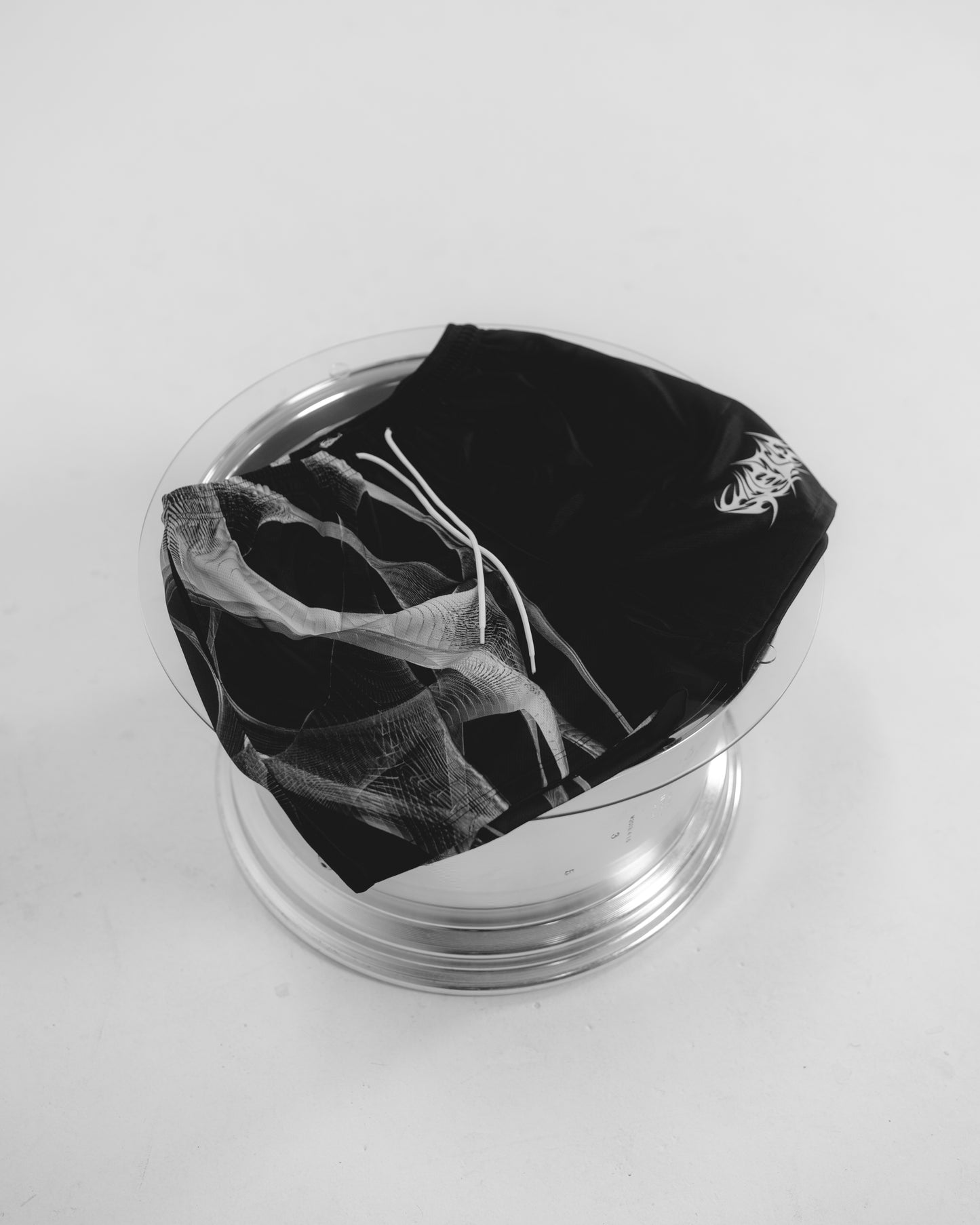 Men's Wireframe Black Shorts
