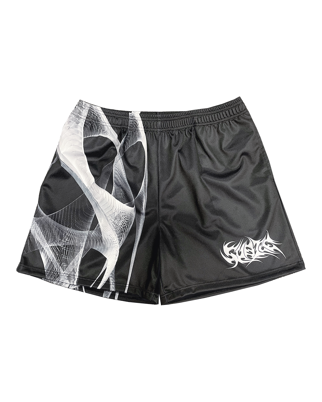 Men's Wireframe Black Shorts